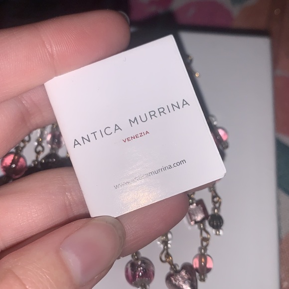 Murano Glass Dangle Earrings - Picture 3 of 7